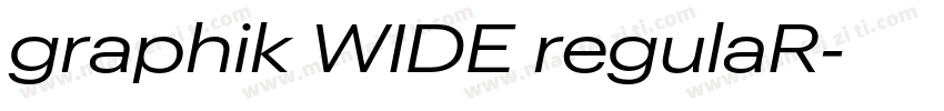 graphik WIDE regulaR字体转换